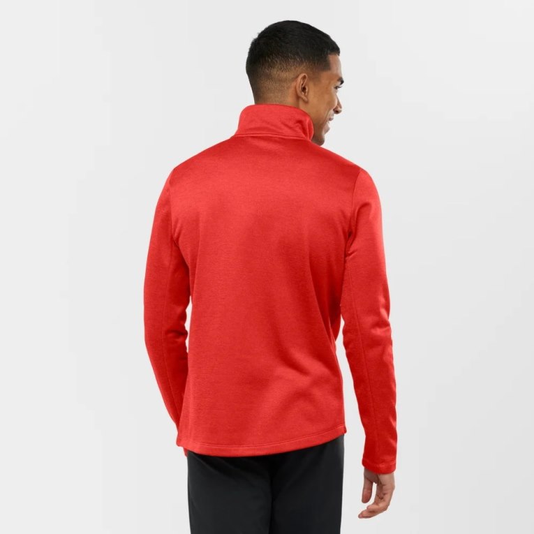 Red Salomon Essential Lightwarm Heather Full Zip Men's Jackets | IE PQ0376